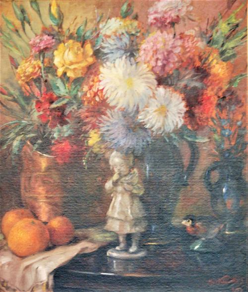 Max Kurth, Zátišie s porcelánovou figúrkou